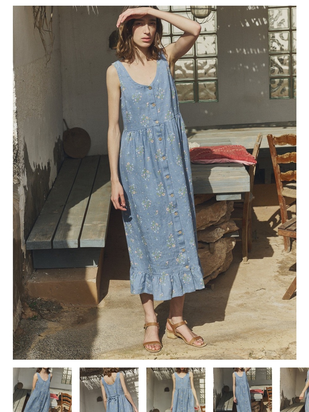 notPERFECTLINEN Maya Button-down Linen Dress - Picture 6 of 7